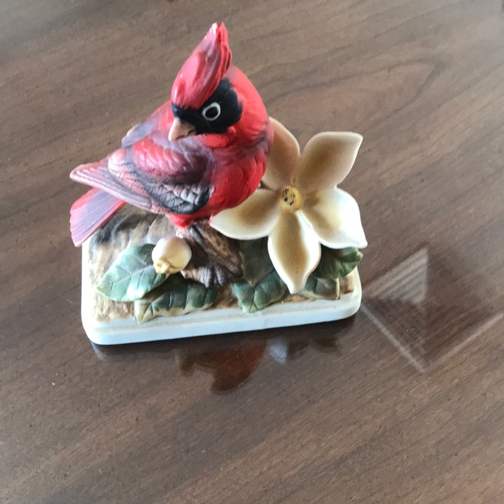 Lefton China Cardinal KW865Vintage Lefton China Japanese hand-painted cardinal